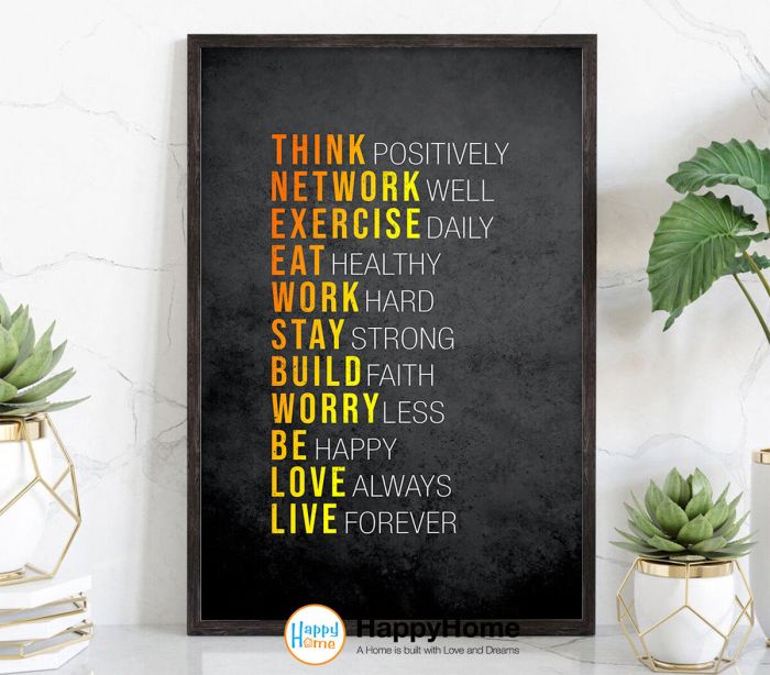 Motivational wall art
